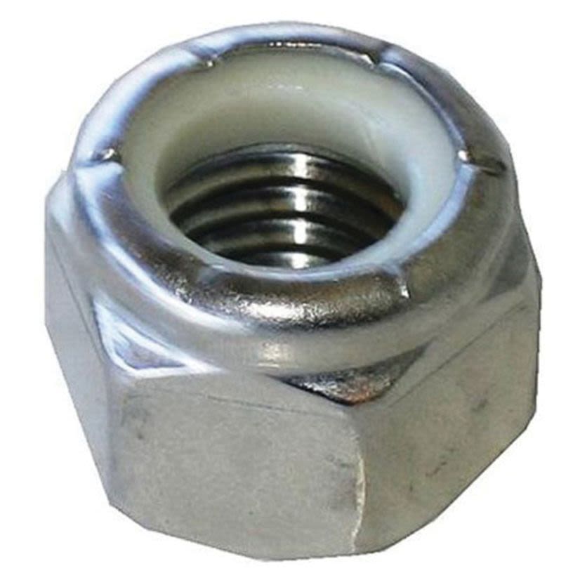 BBI 310057-PR Lock Nut, 1/4-20, Nylon Insert/18-8 Stainless Steel